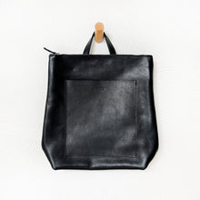 Load image into Gallery viewer, Large Andes Leather Backpack in Black