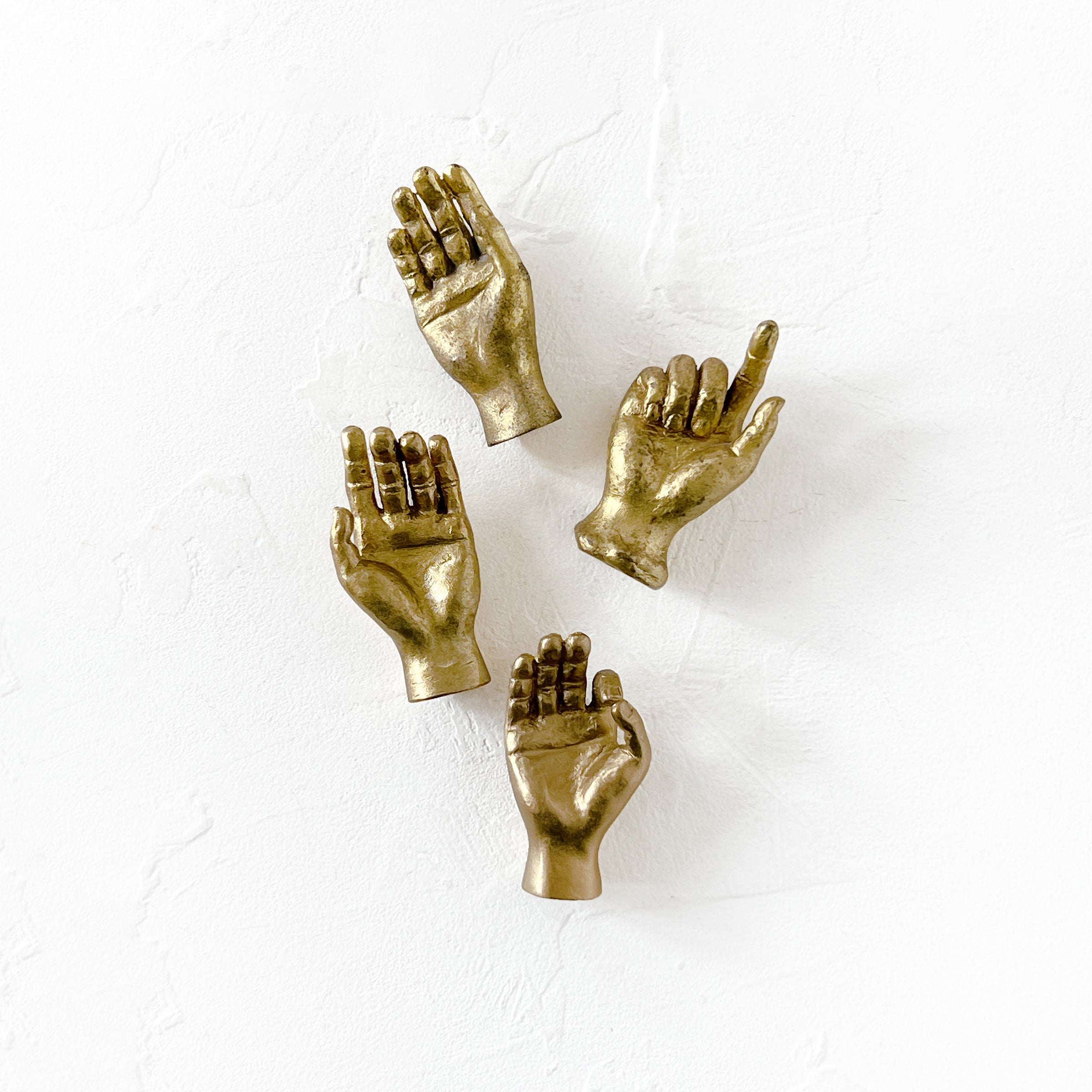 Japanese Brass Hand Paperweight