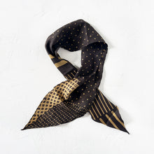 Load image into Gallery viewer, Brown Polka Dot and Stripe Bandana