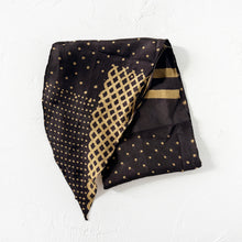 Load image into Gallery viewer, Brown Polka Dot and Stripe Bandana