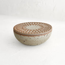 Load image into Gallery viewer, Chrysanthemum Lidded Vessel in Granite