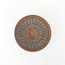 Load image into Gallery viewer, Chrysanthemum Lidded Vessel in Glacier