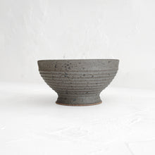 Load image into Gallery viewer, Lined Pedestal Offering Bowl in Driftwood