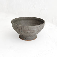 Load image into Gallery viewer, Lined Pedestal Offering Bowl in Driftwood