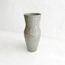 Load image into Gallery viewer, Tall Lined Vase in Glacier