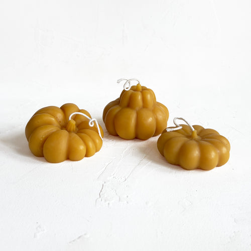 Beeswax Pumpkin Candle