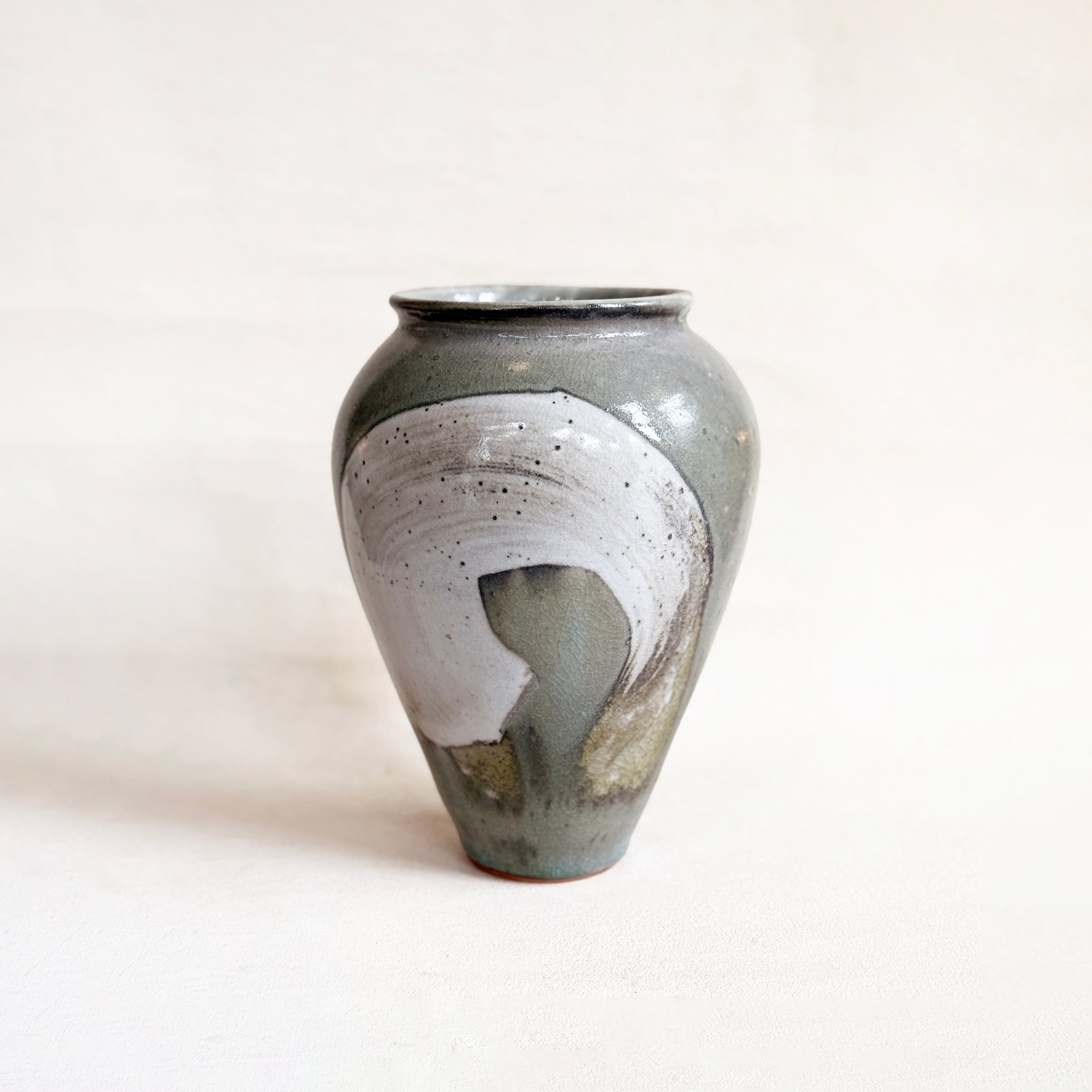 Tall Shino Vase
