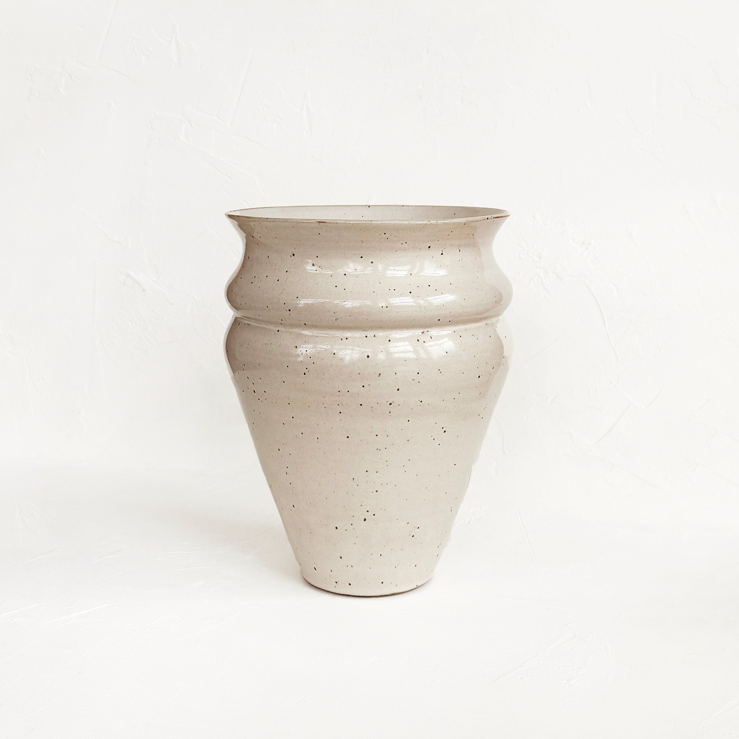 Wide Buttermilk Vase