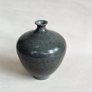 Narrow Neck Vase in Slate Blue