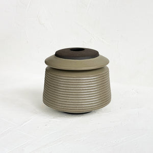 Archer Lidded Vessel in Sage Green