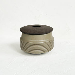 Archer Lidded Vessel in Sage Green