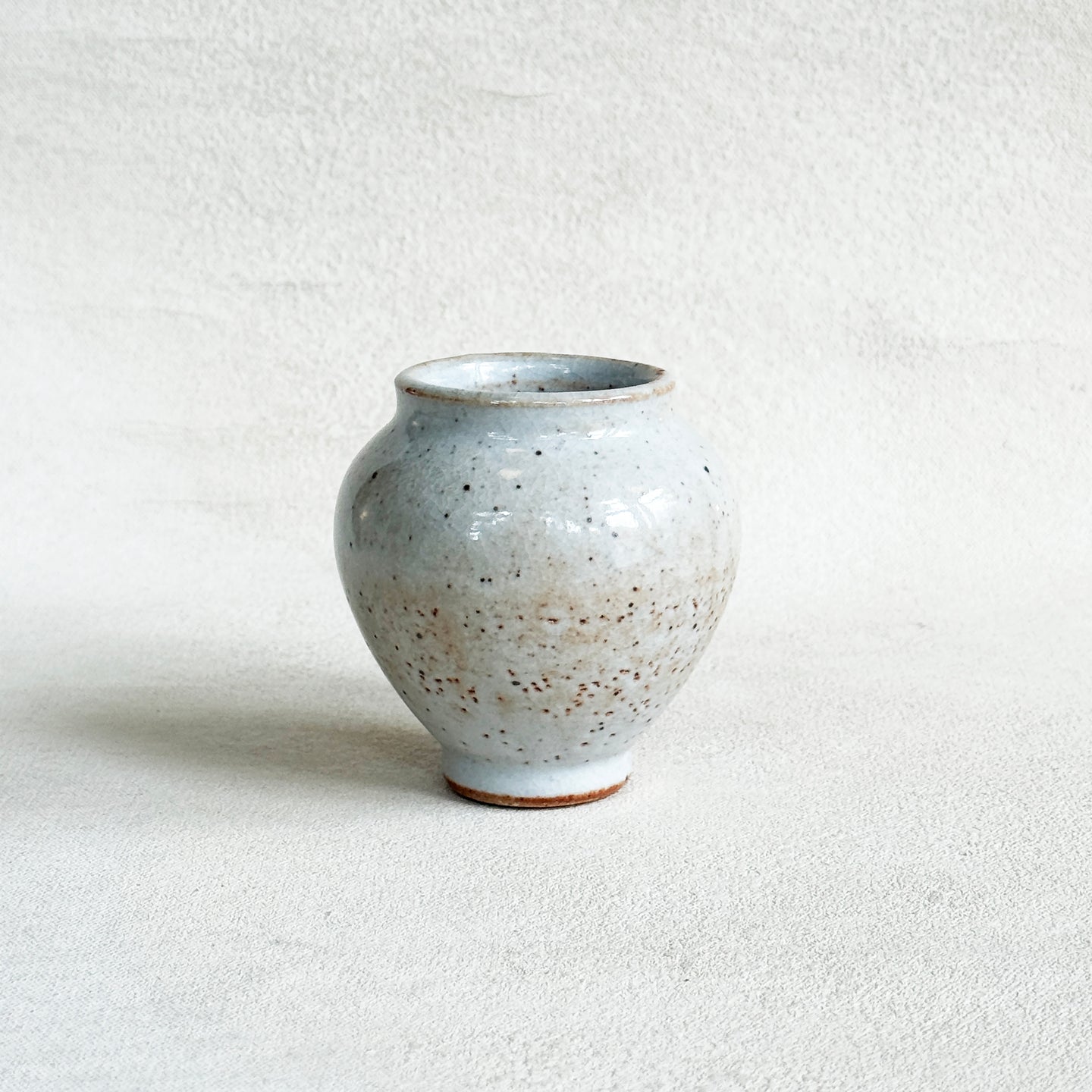 Shino Bud Vase in Cream