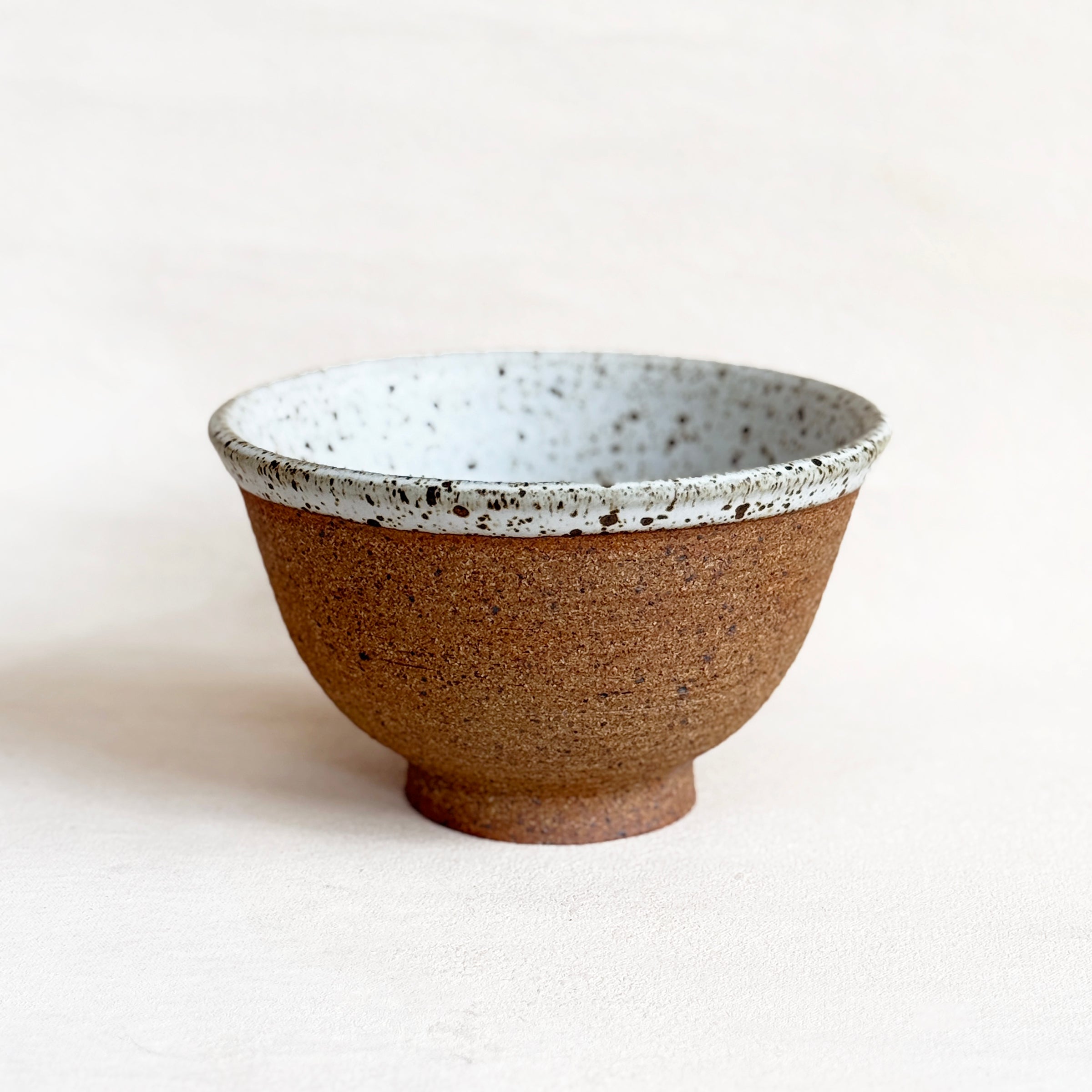 Footed Medium Speckled Bowl
