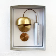 Load image into Gallery viewer, Large Hibiki Japanese Doorbell in Brass