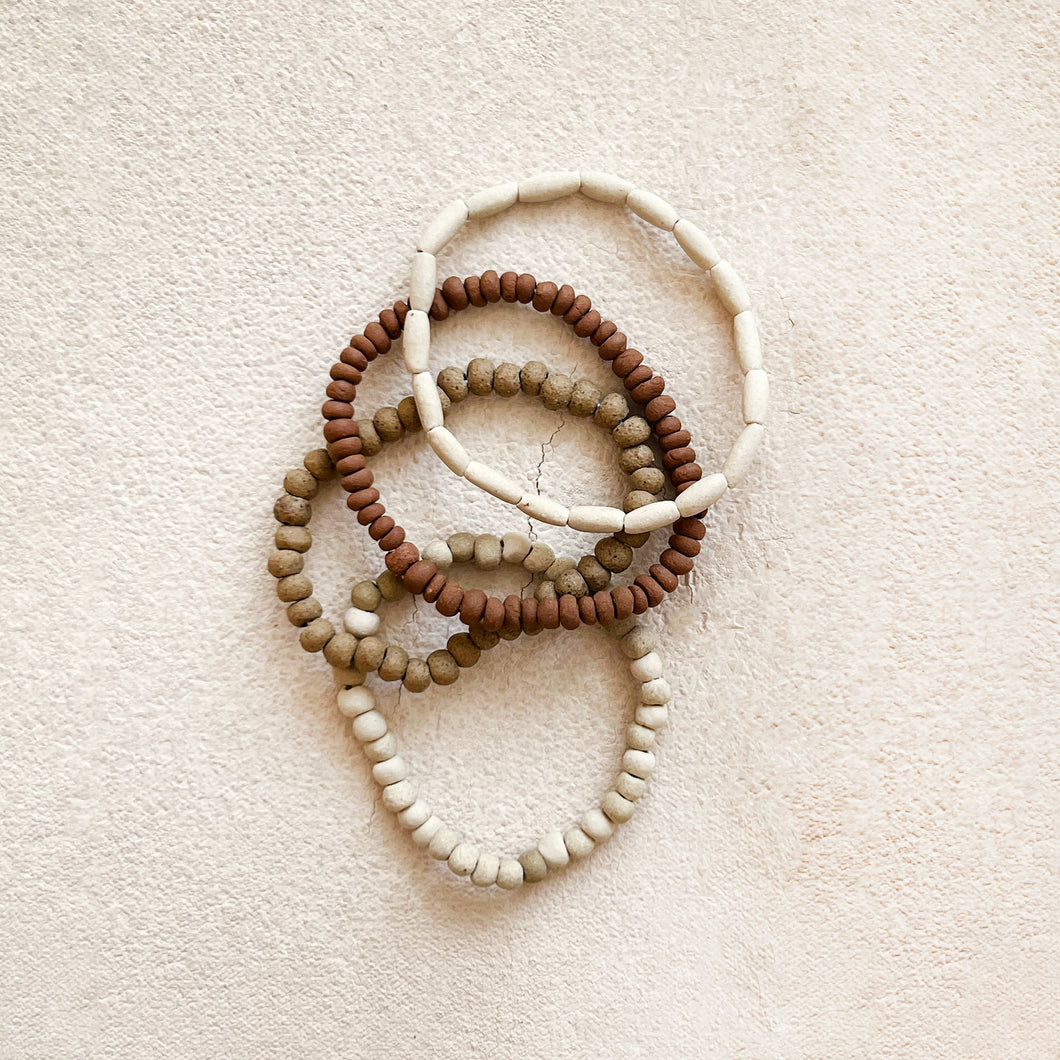 Stoneware Bead Bracelet
