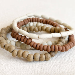 Stoneware Bead Bracelet