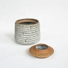Load image into Gallery viewer, Archer Lidded Vessel in Speckled White