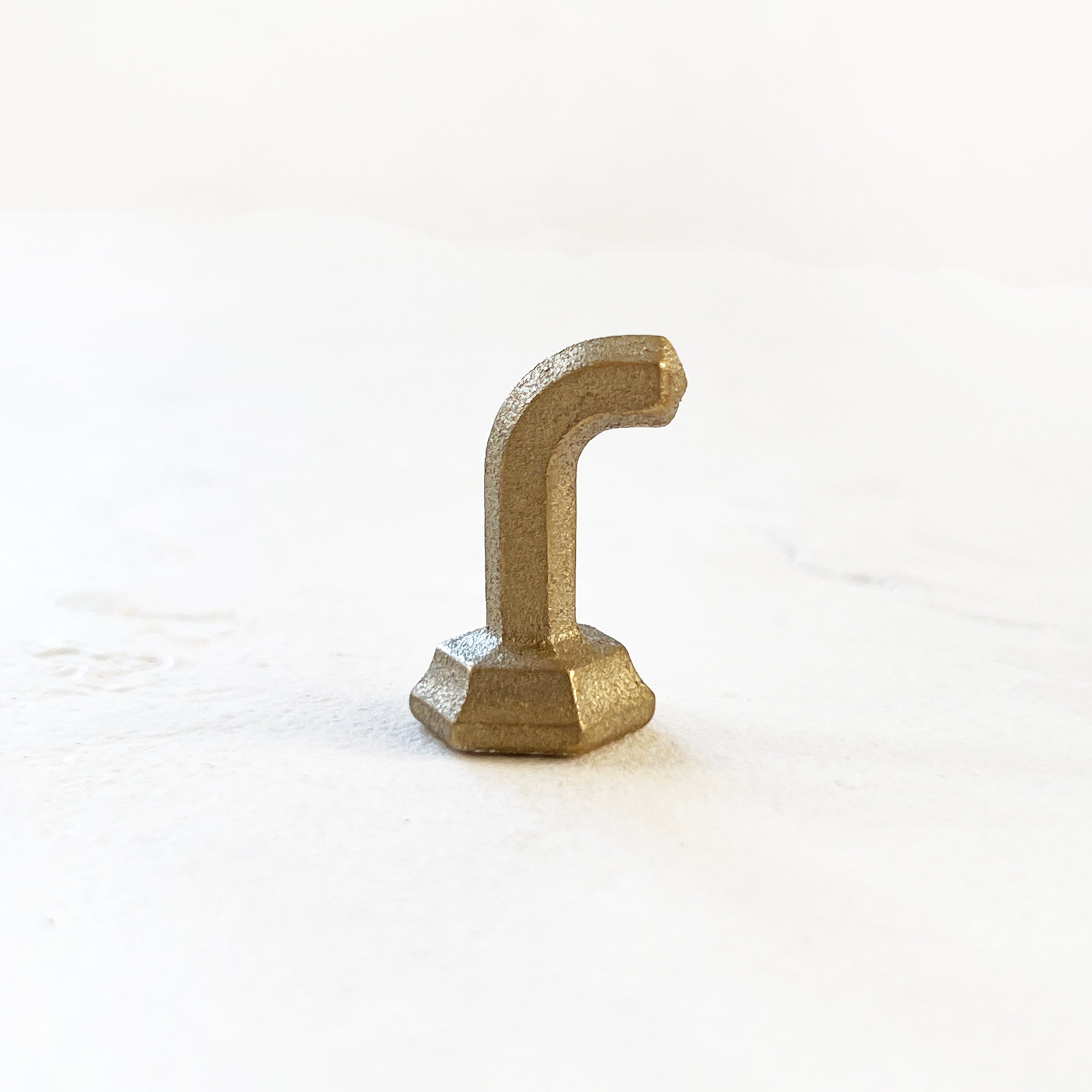 L Shape Brass Hooks