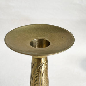 Vintage Brass Candle Holder Bell