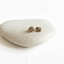 Load image into Gallery viewer, Inward Stud Earrings in Gold