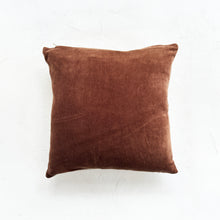 Load image into Gallery viewer, Velvet &amp; Linen Pillow in Walnut