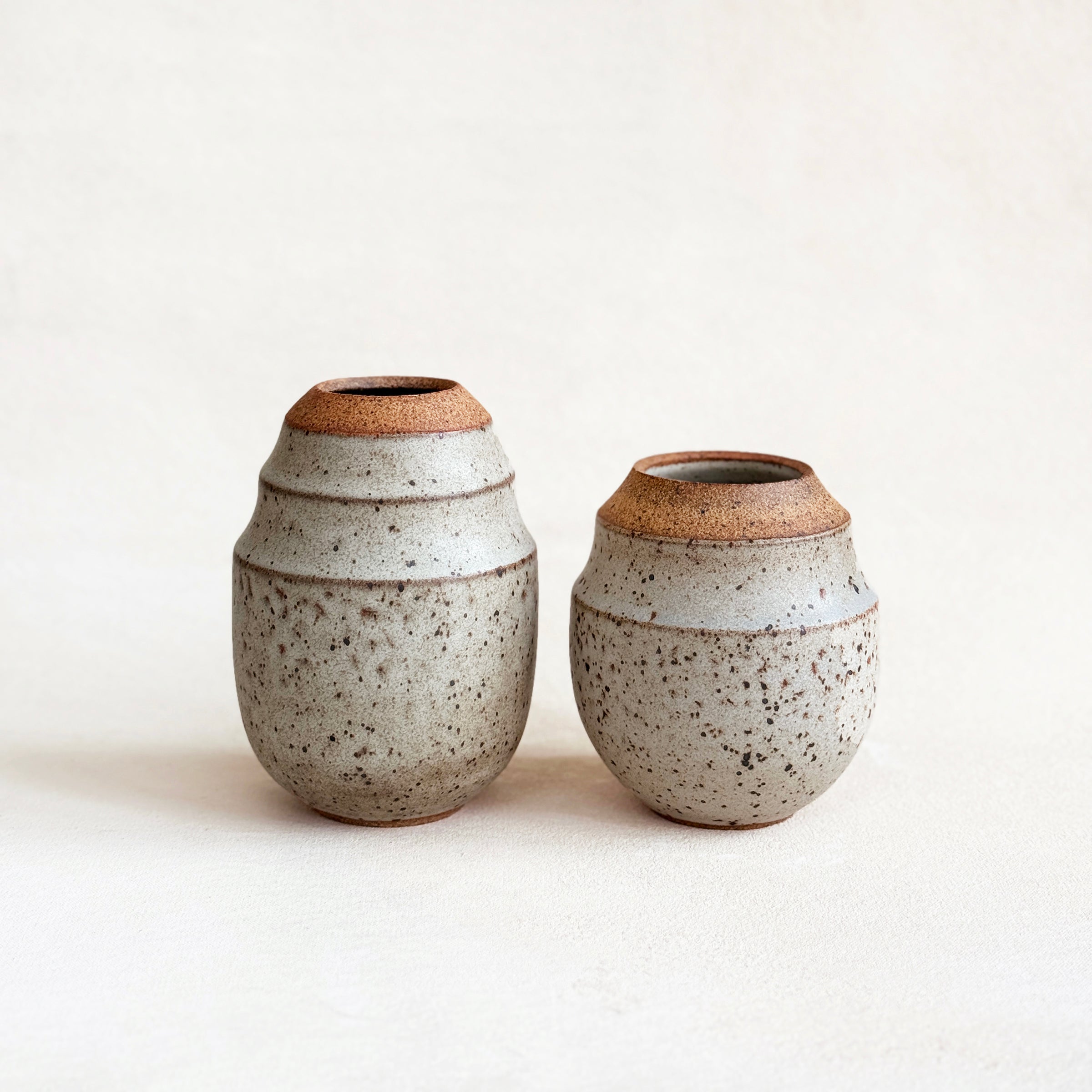 Vase in Speckled Gray