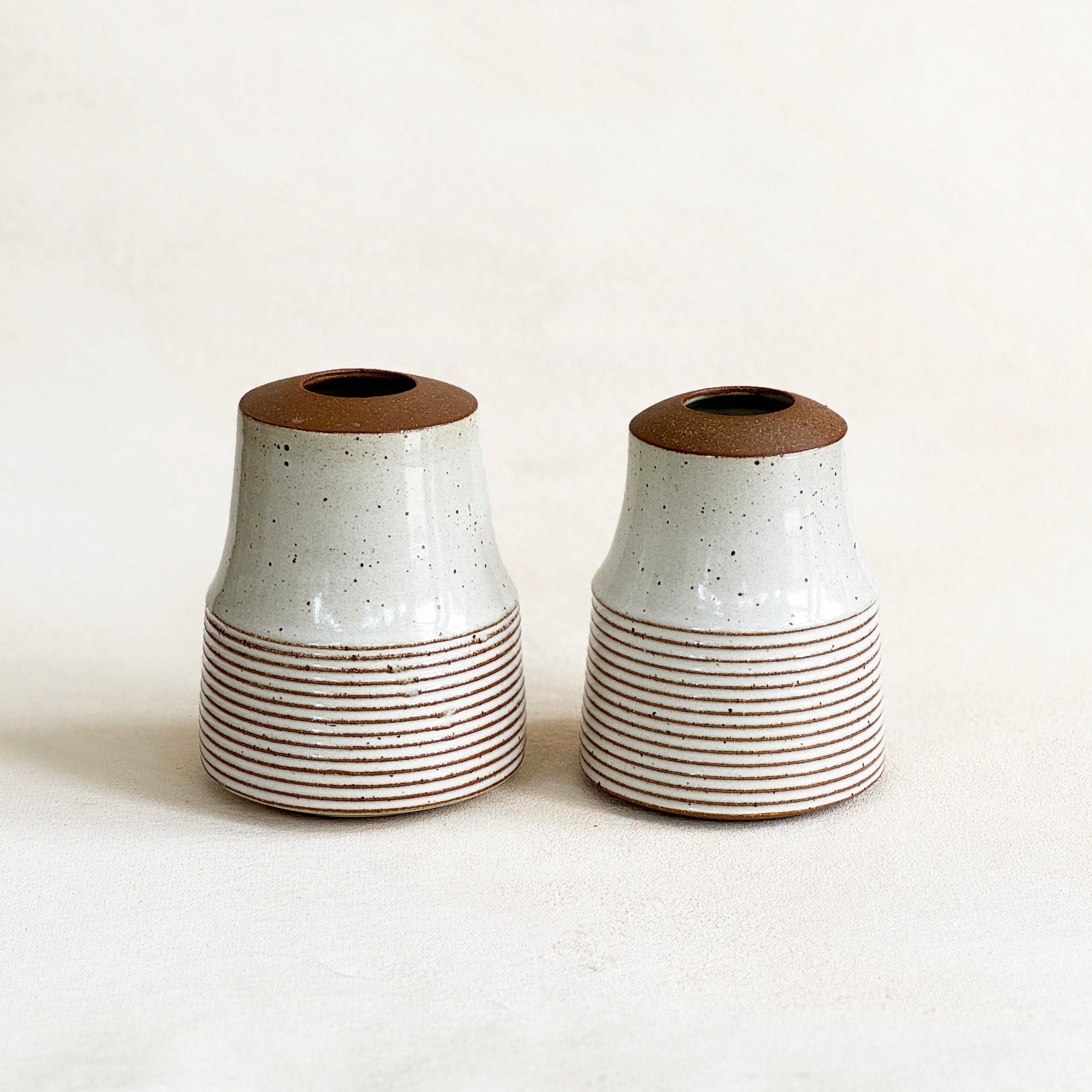 Narrow Neck Vase in White
