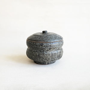 Mitsuko Lidded Vessel in Midnight Blue