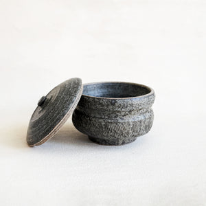 Mitsuko Lidded Vessel in Midnight Blue