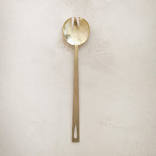 Load image into Gallery viewer, Long Brass Serving Fork