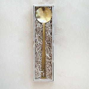 Long Brass Serving Spoon