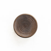 Load image into Gallery viewer, Lined Carved Lidded Vessel in Vintage Bronze