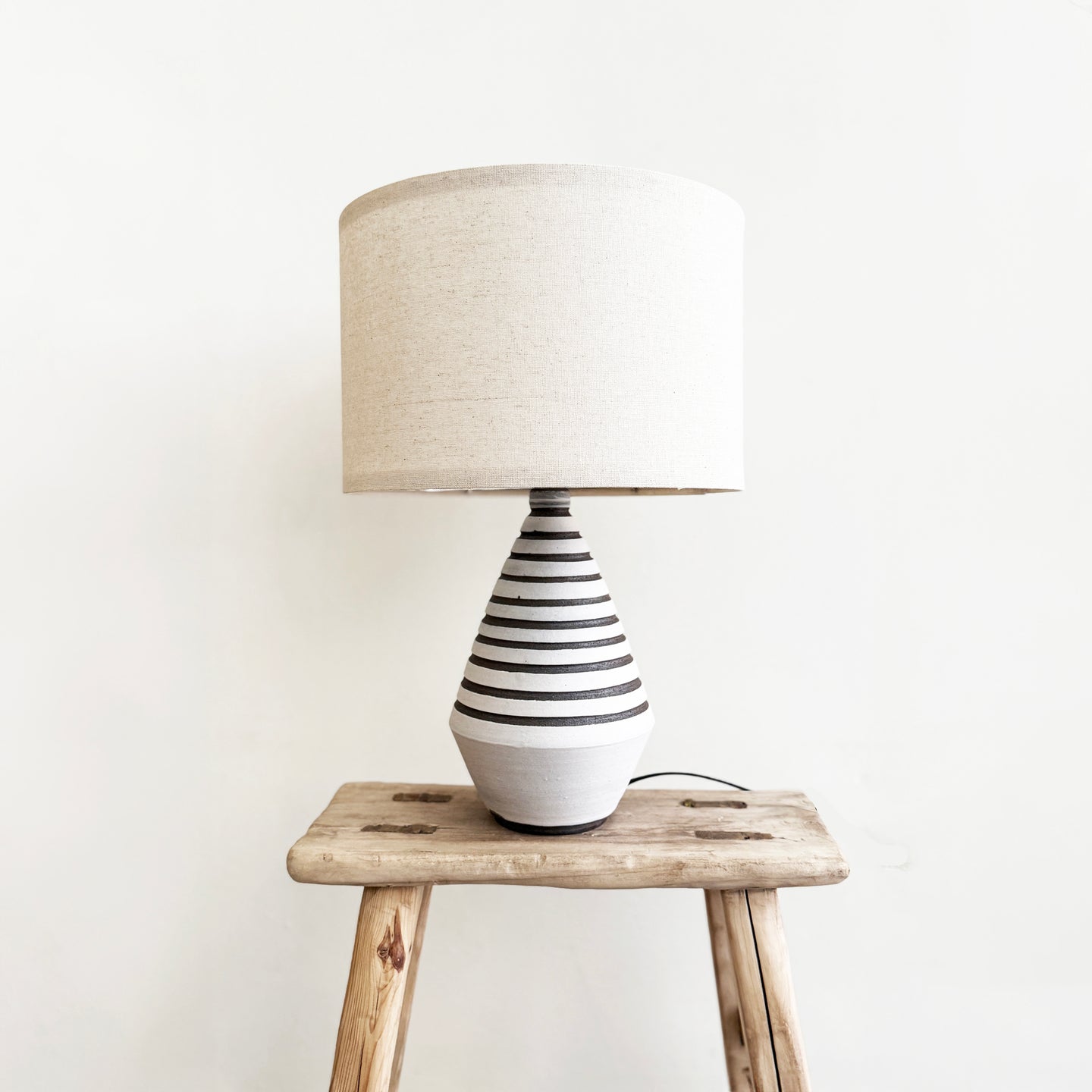 Striped Table Lamp