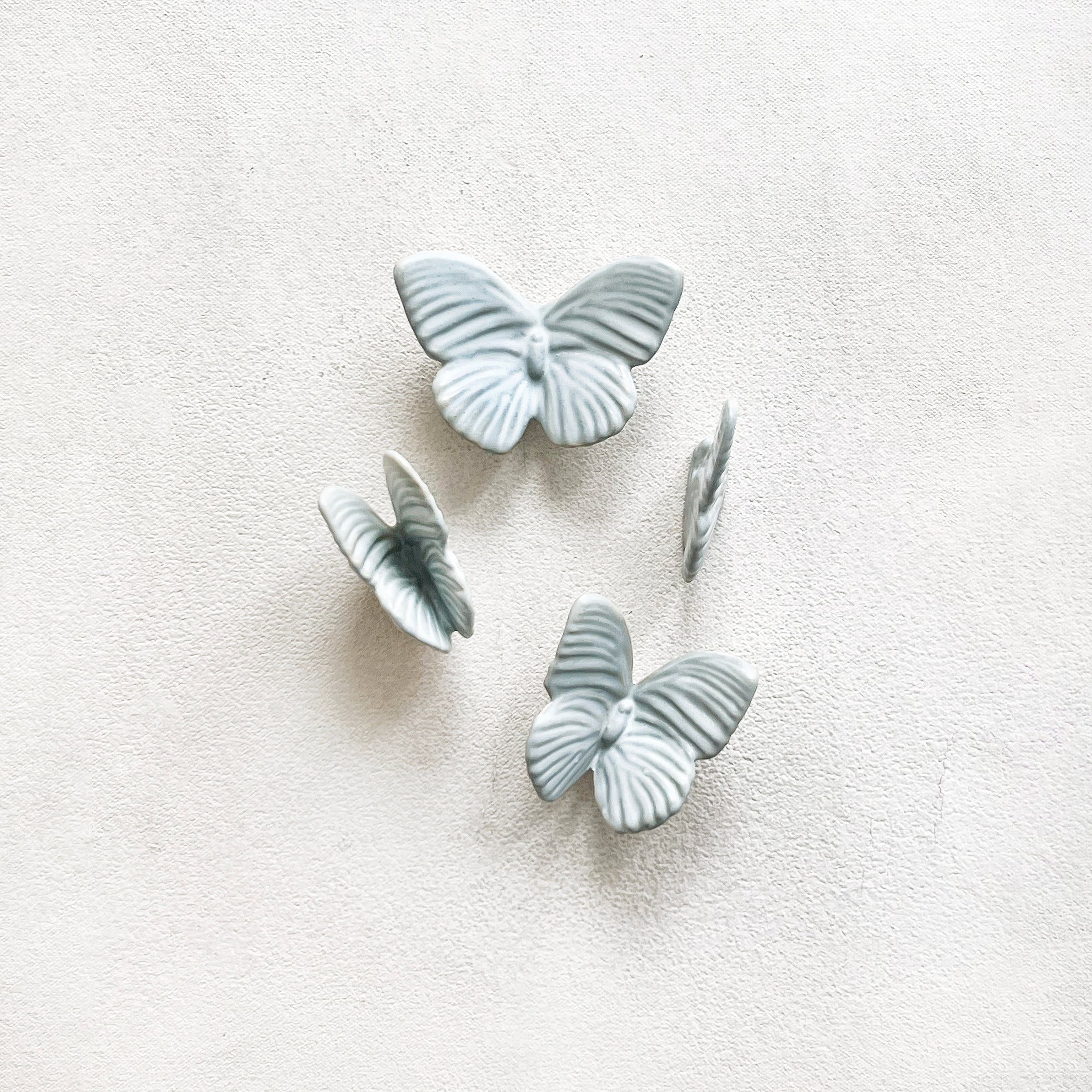 Ceramic Butterfly in Matte White