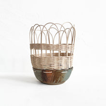 Load image into Gallery viewer, Ceramic and Woven Basket XV