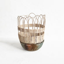 Load image into Gallery viewer, Ceramic and Woven Basket XV