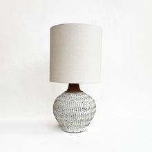 Load image into Gallery viewer, Medium Carved Lamp in Quail