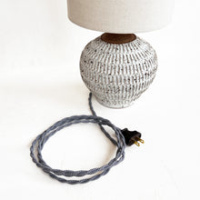 Load image into Gallery viewer, Medium Carved Lamp in Quail