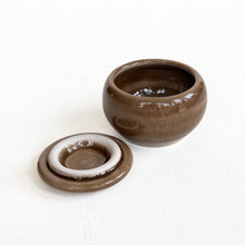 Load image into Gallery viewer, Porcelain Lidded Container in Smokey Quartz