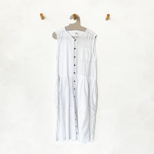 Load image into Gallery viewer, Embroidered Collarless Shirt Dress