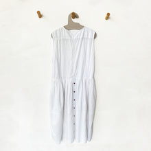Load image into Gallery viewer, Embroidered Collarless Shirt Dress