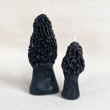 Load image into Gallery viewer, Morel Mushroom Beeswax Candle