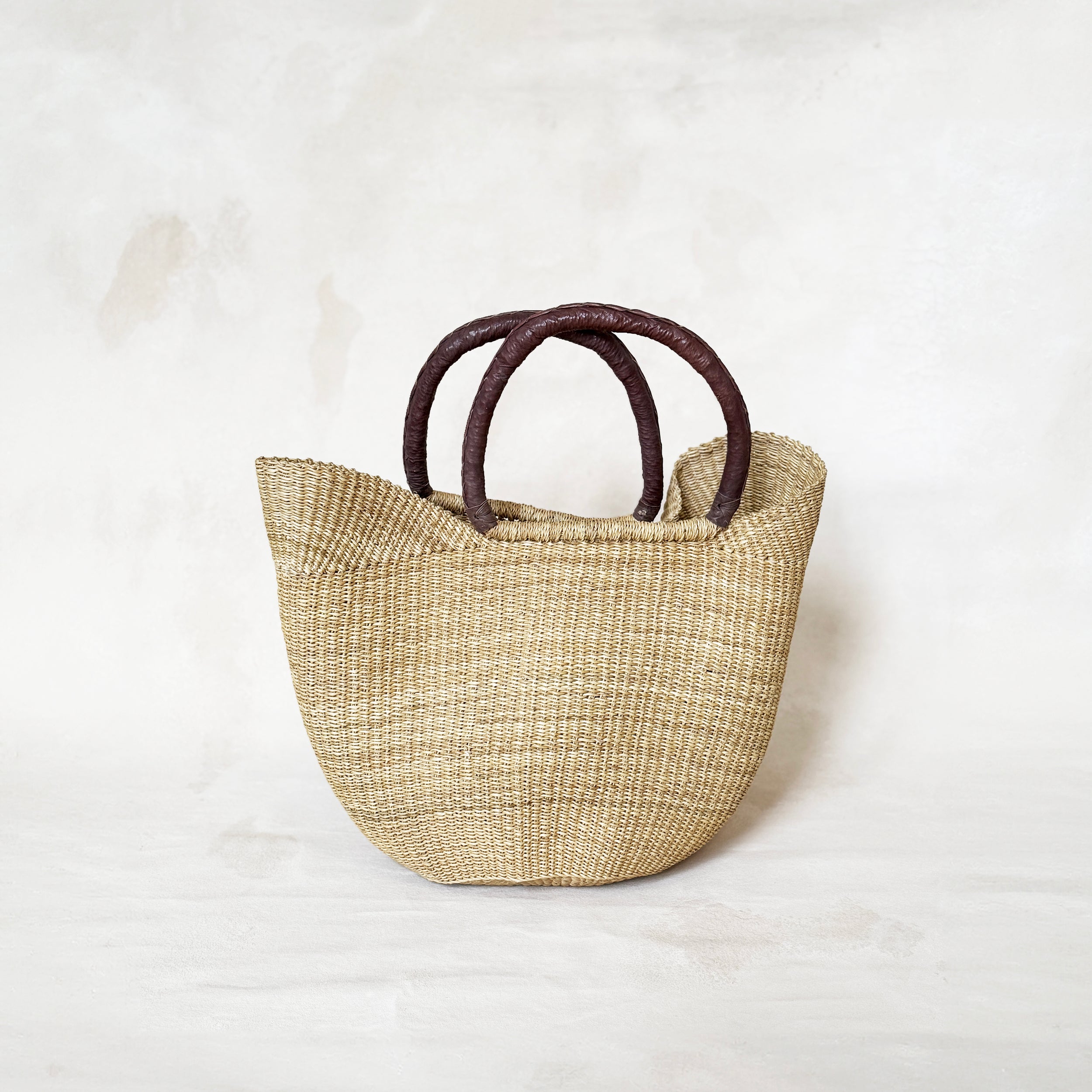Wing Shopper with Leather Handles