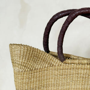 Wing Shopper with Leather Handles