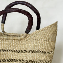 Load image into Gallery viewer, Lace Wing Shopper with Leather Handles