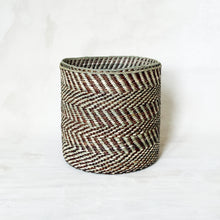 Load image into Gallery viewer, Brown &amp; Natural Maila Milulu Reed Basket