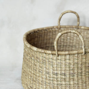 Natural Woven Grass Basket