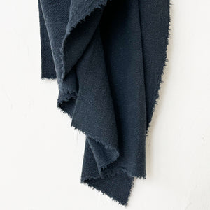 Raw Linen Tablecloth in Carbon