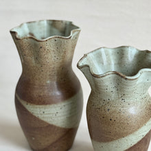 Load image into Gallery viewer, Ruffle Vase in Seafoam