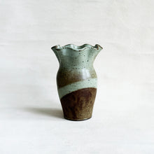 Load image into Gallery viewer, Ruffle Vase in Seafoam